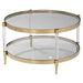 Kellen Coffee Table Stainless Steel-Furniture-Uttermost-Lighting Design Store