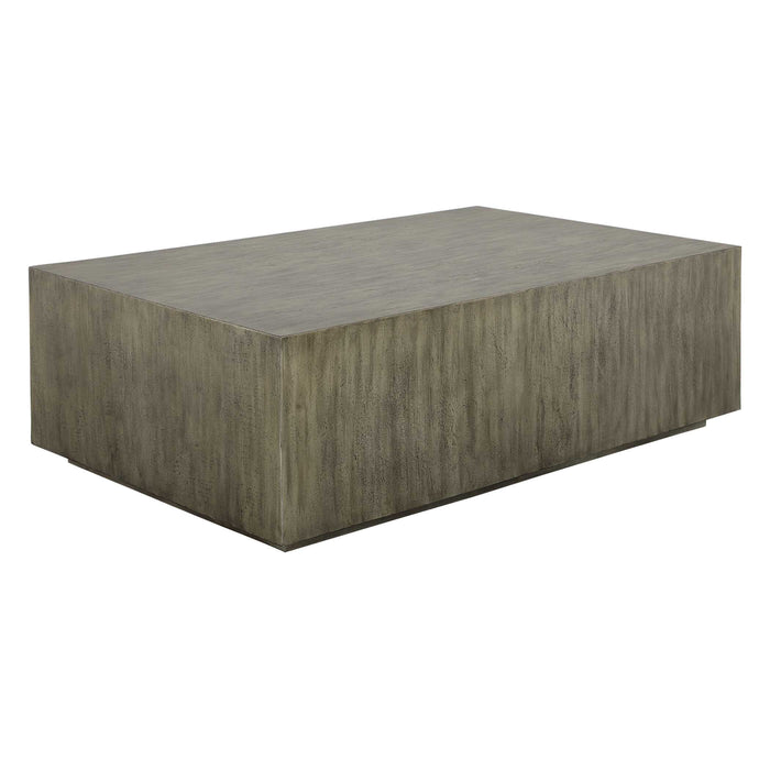 Kareem Coffee Table Metallic Gray-Furniture-Uttermost-Lighting Design Store