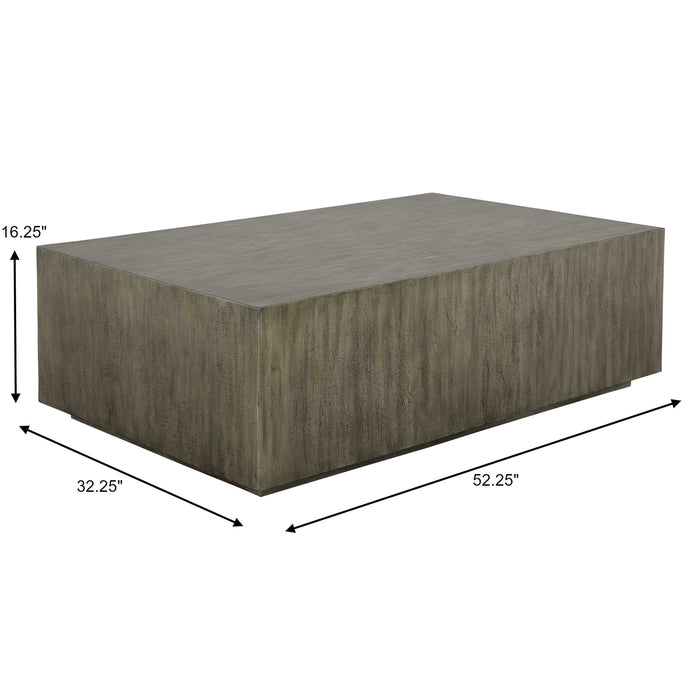 Kareem Coffee Table Metallic Gray-Furniture-Uttermost-Lighting Design Store