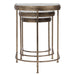 India Nesting Tables, Set/3 Antique Brushed Gold-Furniture-Uttermost-Lighting Design Store