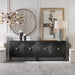 Aiken Cabinet Brushed Brass-Furniture-Uttermost-Lighting Design Store