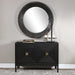 Aiken Cabinet Brushed Brass-Furniture-Uttermost-Lighting Design Store