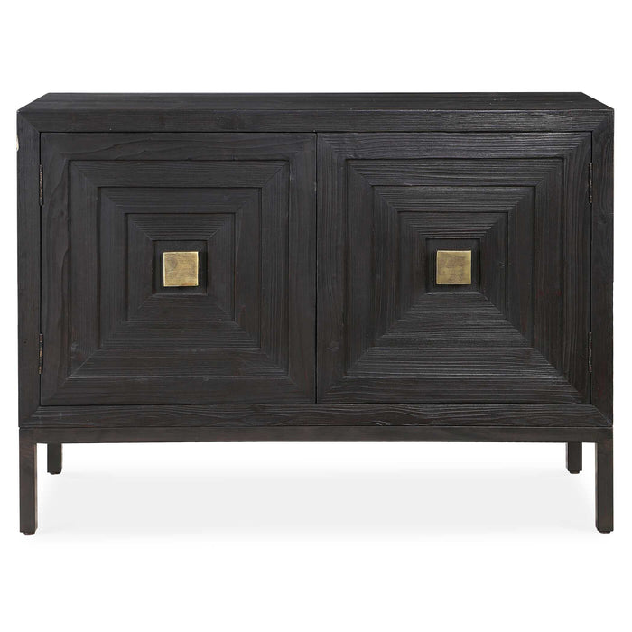 Aiken Cabinet Brushed Brass-Furniture-Uttermost-Lighting Design Store