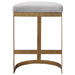 Ivanna Counter Stool Antique Gold Leaf-Furniture-Uttermost-Lighting Design Store