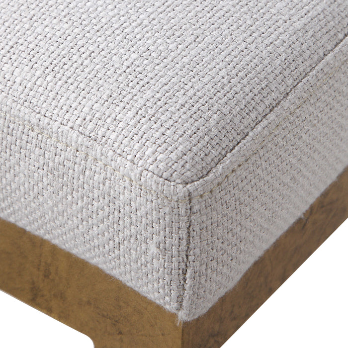 Ivanna Counter Stool Antique Gold Leaf-Furniture-Uttermost-Lighting Design Store