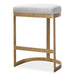 Ivanna Counter Stool Antique Gold Leaf-Furniture-Uttermost-Lighting Design Store