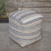 Mesick Pouf Light Gray, Cream, And Natural Tones-Furniture-Uttermost-Lighting Design Store