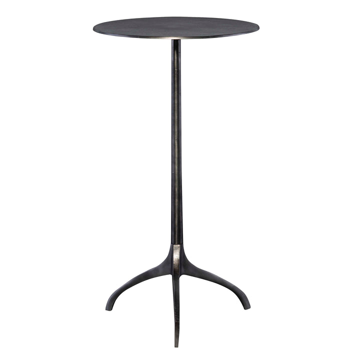 Beacon Accent Table Antique Nickel-Furniture-Uttermost-Lighting Design Store