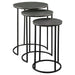 Erik Nesting Tables, Set/3 Antique Nickel-Furniture-Uttermost-Lighting Design Store