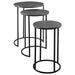 Erik Nesting Tables, Set/3 Antique Nickel-Furniture-Uttermost-Lighting Design Store