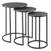 Erik Nesting Tables, Set/3 Antique Nickel-Furniture-Uttermost-Lighting Design Store