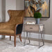 Cartwright Side Table Brushed Pewter-Furniture-Uttermost-Lighting Design Store