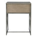 Cartwright Side Table Brushed Pewter-Furniture-Uttermost-Lighting Design Store