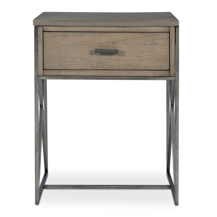 Cartwright Side Table Brushed Pewter-Furniture-Uttermost-Lighting Design Store