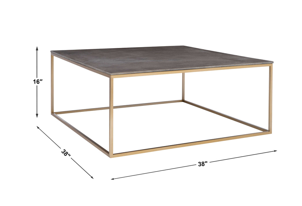 Trebon Coffee Table Stainless Steel-Furniture-Uttermost-Lighting Design Store