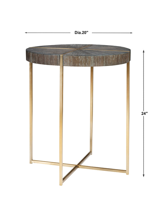 Taja Accent Table Stainless Steel-Furniture-Uttermost-Lighting Design Store