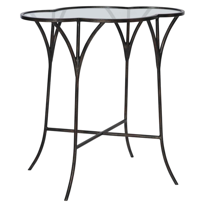 Adhira Accent Table Aged Black-Furniture-Uttermost-Lighting Design Store