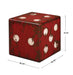 Dice Accent Table Burnt Red-Furniture-Uttermost-Lighting Design Store