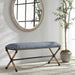 Braddock Bench Cream-Furniture-Uttermost-Lighting Design Store