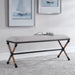 Firth Bench Rustic Iron-Furniture-Uttermost-Lighting Design Store