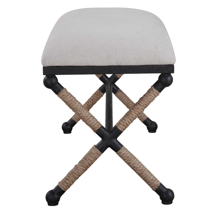 Firth Bench Rustic Iron-Furniture-Uttermost-Lighting Design Store