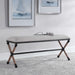 Firth Bench Rustic Iron-Furniture-Uttermost-Lighting Design Store