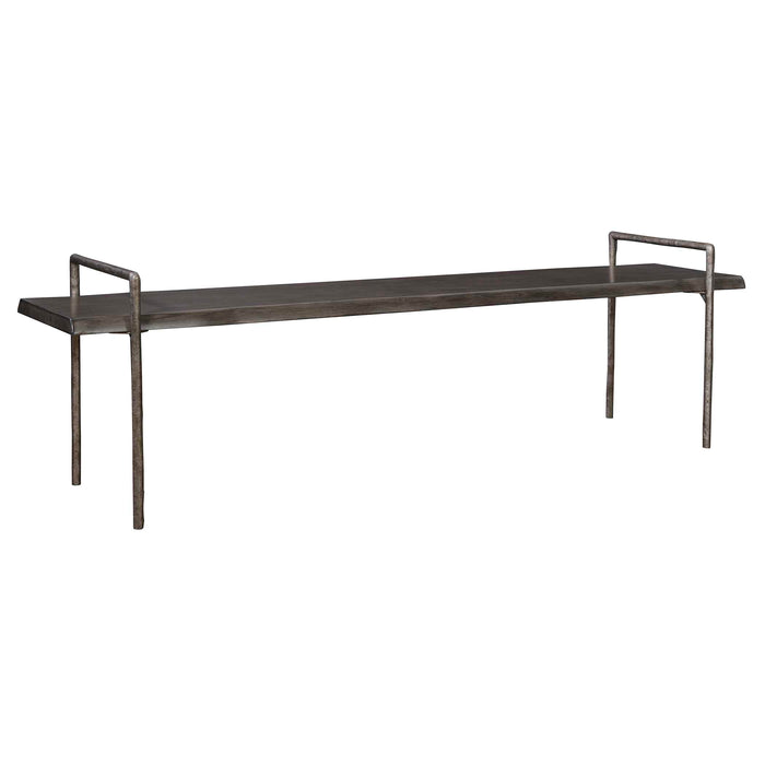 Chandos Bench Dark Gray-Furniture-Uttermost-Lighting Design Store