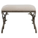 Lismore Bench Antique Silver-Furniture-Uttermost-Lighting Design Store