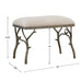 Lismore Bench Antique Silver-Furniture-Uttermost-Lighting Design Store