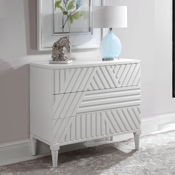 Colby Drawer Chest White-Furniture-Uttermost-Lighting Design Store