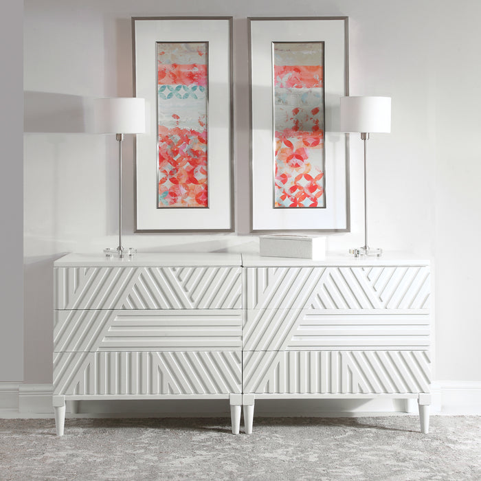 Colby Drawer Chest White-Furniture-Uttermost-Lighting Design Store