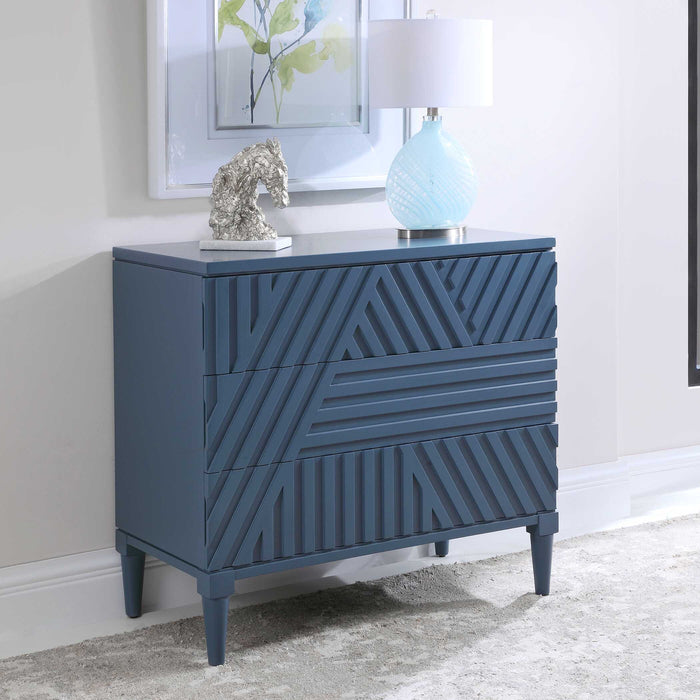 Colby Drawer Chest Blue-Furniture-Uttermost-Lighting Design Store
