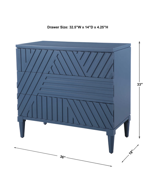 Colby Drawer Chest Blue-Furniture-Uttermost-Lighting Design Store