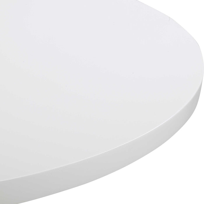 Kabarda Foyer Table Gloss White-Furniture-Uttermost-Lighting Design Store