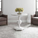 Kabarda Foyer Table Gloss White-Furniture-Uttermost-Lighting Design Store