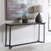Basuto Console Table Aged Steel-Furniture-Uttermost-Lighting Design Store