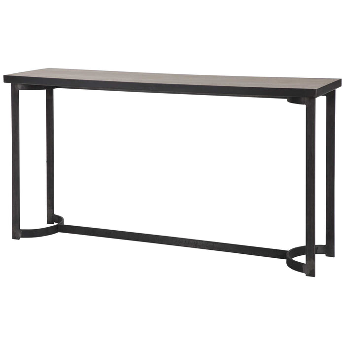Basuto Console Table Aged Steel-Furniture-Uttermost-Lighting Design Store