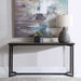 Basuto Console Table Aged Steel-Furniture-Uttermost-Lighting Design Store