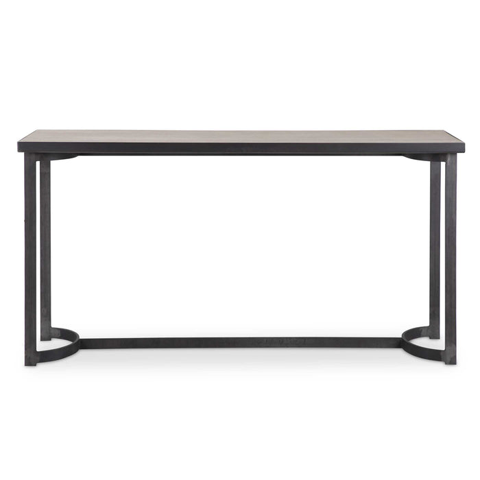 Basuto Console Table Aged Steel-Furniture-Uttermost-Lighting Design Store