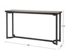 Basuto Console Table Aged Steel-Furniture-Uttermost-Lighting Design Store