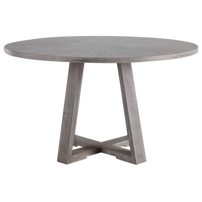 Gidran Dining Table Soft Gray-Furniture-Uttermost-Lighting Design Store