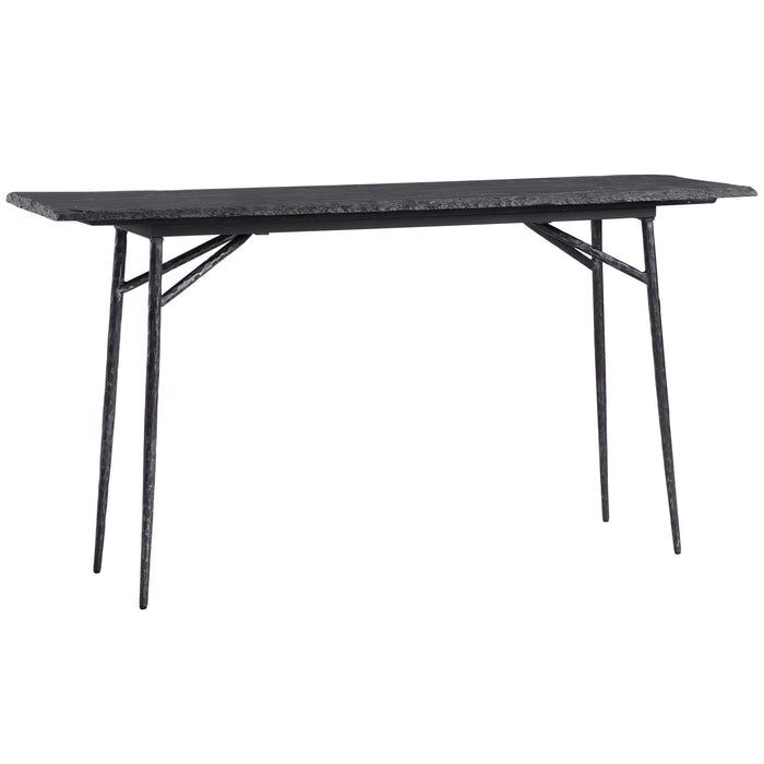 Kaduna Console Table Aged Black-Furniture-Uttermost-Lighting Design Store