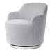 Hobart Swivel Chair Polished Nickel-Furniture-Uttermost-Lighting Design Store