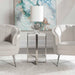 Arnaut Accent Table Brushed Silver-Furniture-Uttermost-Lighting Design Store