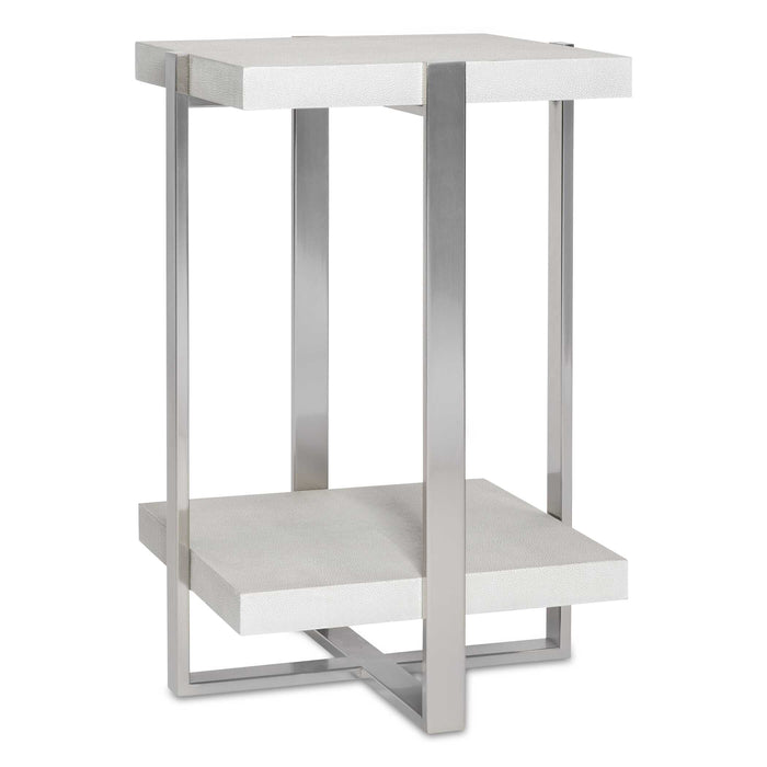 Arnaut Accent Table Brushed Silver-Furniture-Uttermost-Lighting Design Store