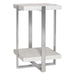 Arnaut Accent Table Brushed Silver-Furniture-Uttermost-Lighting Design Store