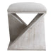 Benue Ottoman White Washed-Furniture-Uttermost-Lighting Design Store