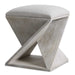 Benue Ottoman White Washed-Furniture-Uttermost-Lighting Design Store