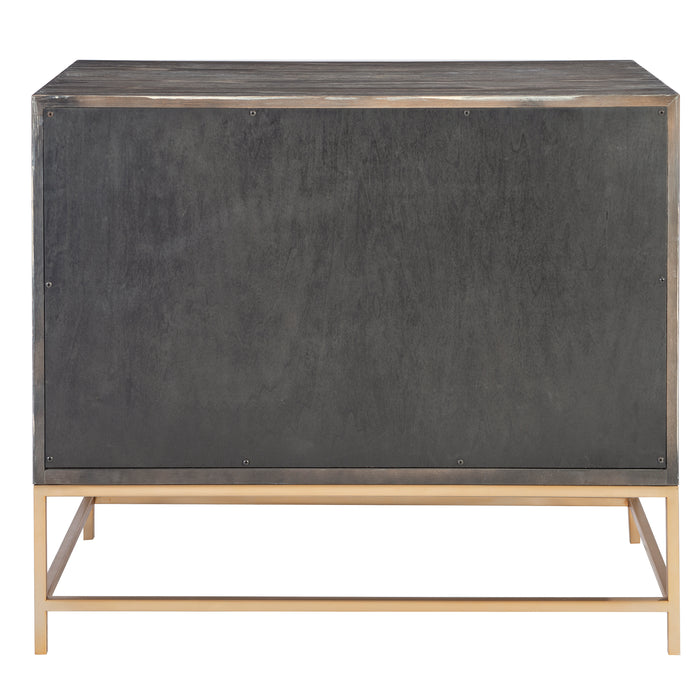 Armistead Drawer Chest Brushed Brass-Furniture-Uttermost-Lighting Design Store