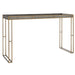 Cardew Console Table Brushed Brass-Furniture-Uttermost-Lighting Design Store